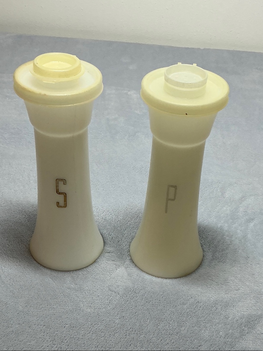 Tupperware Ivory Salt and Pepper Shakers